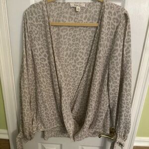 Krazy Kat Animal Print Blouse - Cream